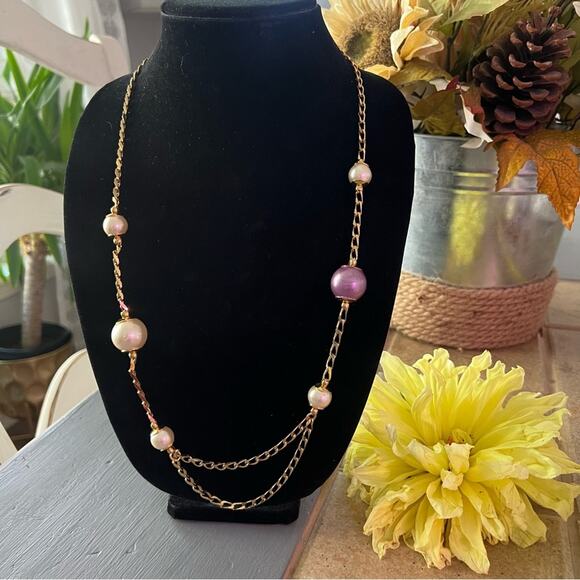 Napier Gold Tone layered Necklace - Picture 1 of 6